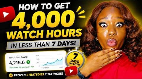 How to Reach 4,000 Watch Hours and Get Monetized Faster