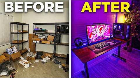 Transforming My MESSY Room Into My Dream Gaming Room!