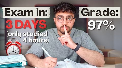 How to Cram 4 Months of Studying in 4 Hours (I'll delete this if you don't get A*s)