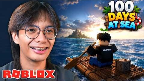 ROBLOX BUT SURVIVING FOR 100 DAYS AT SEA