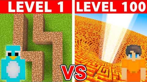 Level 1 to 100 Mazes in Minecraft!