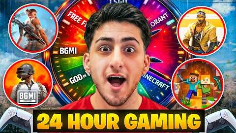 I Played Games For 24 Hours Nonstop😍
