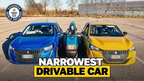 World's NARROWEST Drivable Car | Guinness World Records