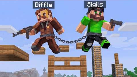 CHAINED TOGETHER PARKOUR BATTLE