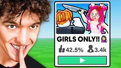 I Snuck Into GIRLS ONLY Roblox Games..