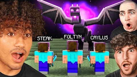 BEATING MINECRAFT WITH STEAK AND CAYLUS!