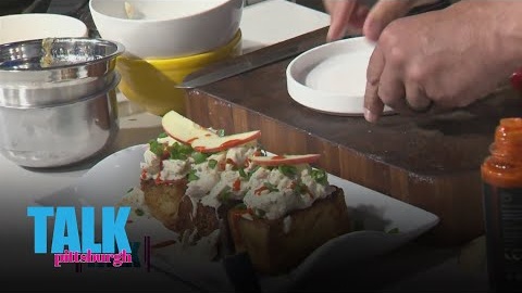 Recipe for brioche crab bruschetta