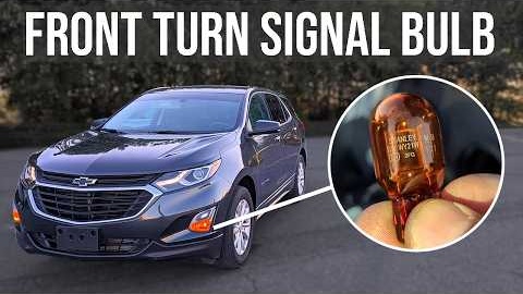 How to Replace Front Turn Signal Bulb - Chevrolet Equinox (2018-2024)