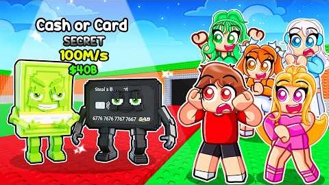 I GOT THE CASH AND CARD BRAINROT In Steal a Brainrot...