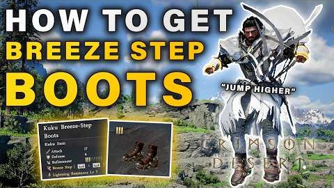 How to get Kuku Breeze-Step Boots | INSANE JUMP Height ► Crimson Desert