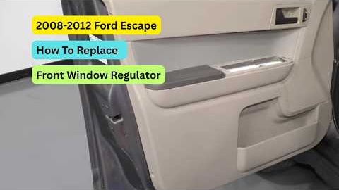How To Replace Front Window Regulator 08-12 Ford Escape
