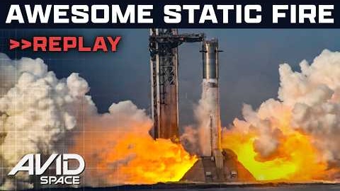 Booster 19 static fires 33 Raptor 3 engines at Pad 2!