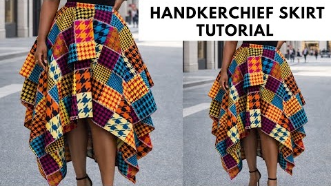 How to Cut and Sew a Handkerchief Skirt | The Easiest Method. 