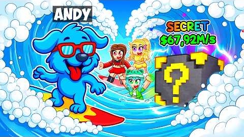 I Became A DOG In Roblox SURF For LUCKY BLOCKS...