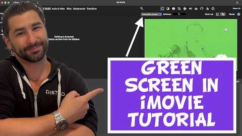 How to do a Green Screen in iMovie Tutorial