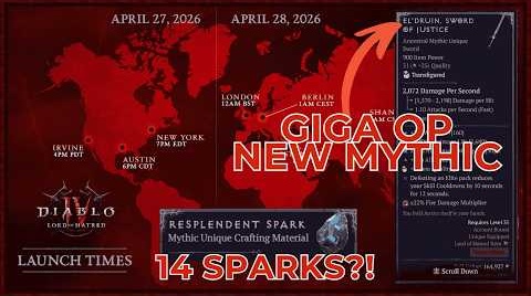 NEW CRAZY MYTHIC REVEALED 14 Sparks New SETS & Global Launch Times