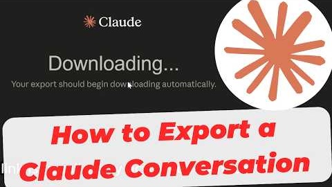 How to Export a Claude Conversation