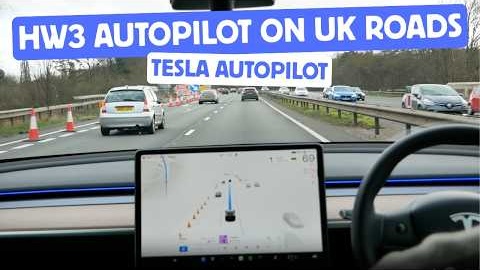 Using Tesla Autopilot On UK Dual Carriageway: 11 Minute Drive In Tesla Model Y With HW3.