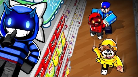 Surviving OVERNIGHT in A MEGASTORE With DEMON'S LITTLE BROTHER...