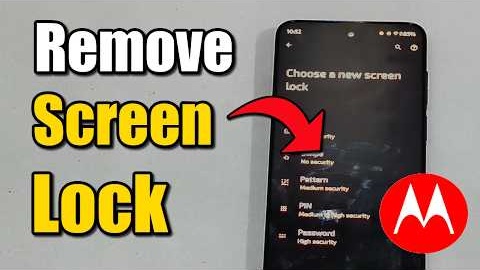 How to Remove Lock Screen Password on Motorola Phone