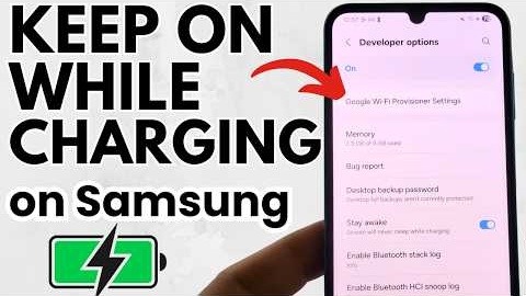 How to Keep Your Samsung Screen On While Charging - Keep Screen Awake on Samsung
