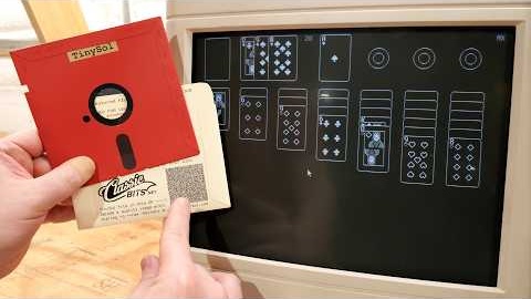 3KB MS-DOS Solitaire game can load from a QR code! TinySol