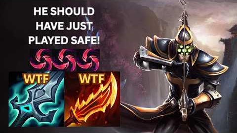 HE SHOULD HAVE JUST PLAYED SAFE!!!