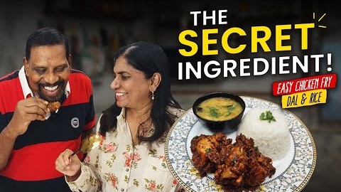 Easy Chicken Fry Recipe with Dal & Rice | Quick Chicken Recipe for Rainy Days